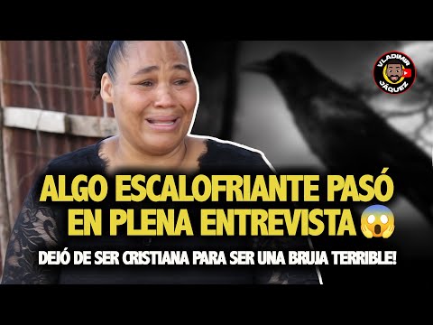 ALGO ESCALOFRIANTE APARECIÓ EN PLENA ENTREVISTA  DEJÓ DE SER CRISTIANA PARA SER UNA BRUJA TERRIBLE