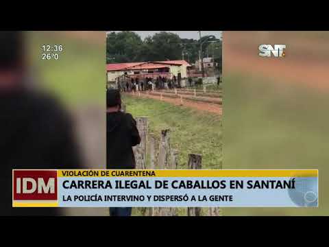 Realizaron carrera clandestina de caballos en Santaní y violaron la cuarentena