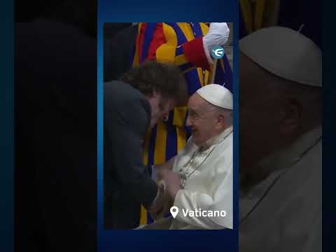 El primer encuentro entre el Papa Francisco y Javier Milei #shorts