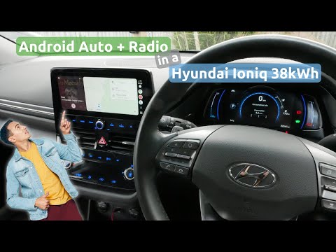 Using the radio with Android Auto in a Hyundai Ioniq Electric (38kWh version)