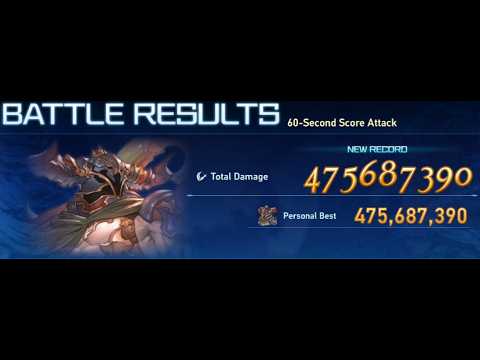 Vaseraga 475m 60s score attack - Ascencion weapon - Granblue Fantasy Relink: Endless Ragnarok