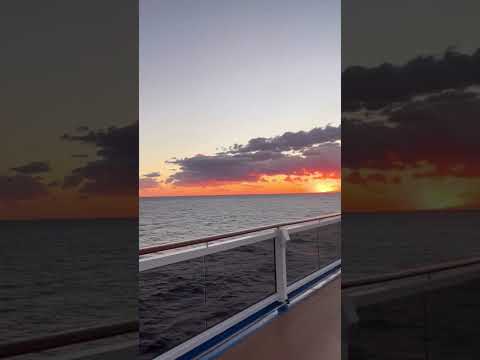 Beautiful Sunset View From  Carnival Cruise Ship.  # sunset #cruiseship #beautiful