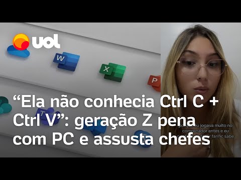 Jovens da geração Z enfrentam dificuldades com o computador: 'Não conhecia Ctrl+C + Ctrl+V'; confira