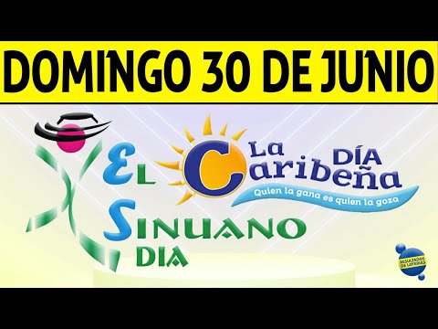 Resultados CARIBEÑA y SINUANO DIA del Domingo 30 de Junio de 2024  CHANCE