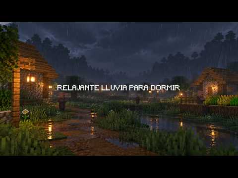 Relajante caminata <strong>en</strong> <strong>la</strong> lluvia <strong>en</strong> Minecraft para dormir😴