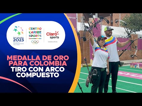 Sara López y Sebastián Arenas ganan oro para Colombia en equipos mixtos de tiro con arco compuesto