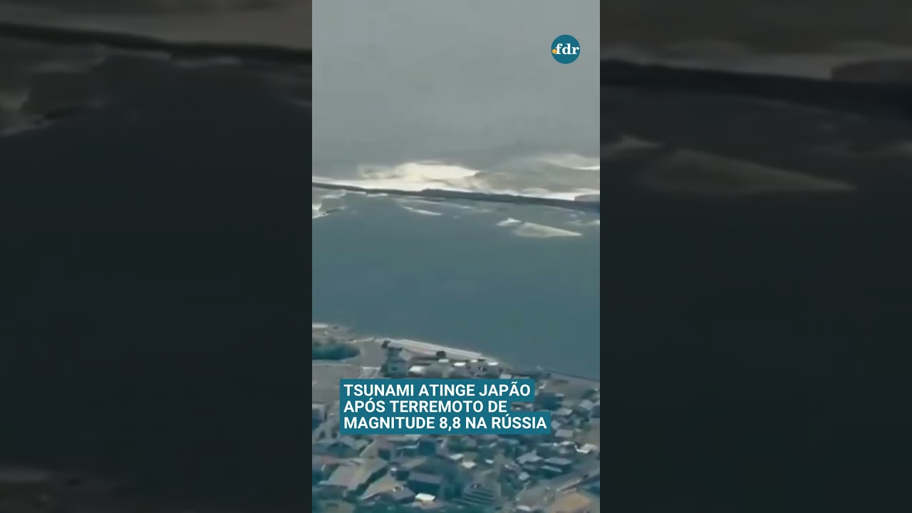 Tsunami atinge Japão após terremoto de magnitude 88 na Rússia