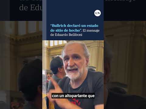 Eduardo Belliboni contra Patricia Bullrich: Prácticamente declaró un estado de sitio de hecho