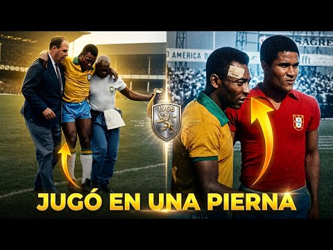 ¡El video más sorprendente de Pelé! Jugó lesionado y solo con la zurda - Pelé vs Portugal 1966