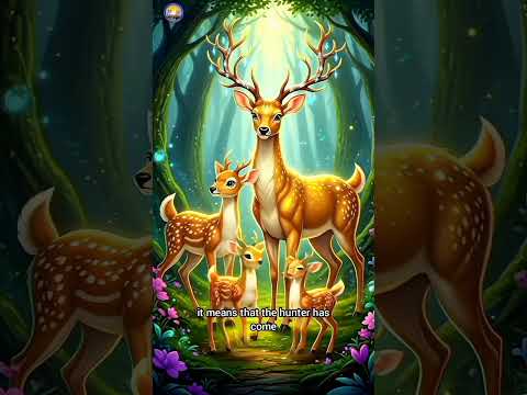 Brave deer kids outsmart the hunter🦌|| #shorts #trending #moonhindianimation #ai #story