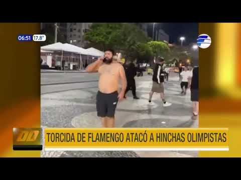 Torcida de Flamengo atacó a hinchas olimpistas en Copacabana