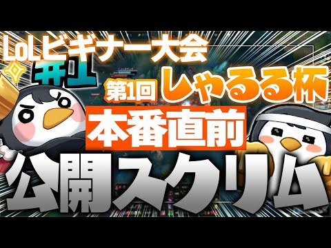 初のビギナー大会開催！本番直前の公開スクリムの様子をお届け！！ [LoL/第1回しゃるる杯]