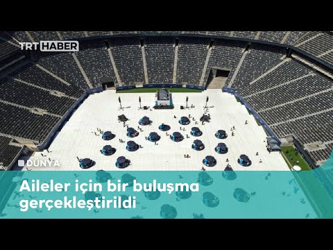 Stadyumda sosyal mesafeli buluşma