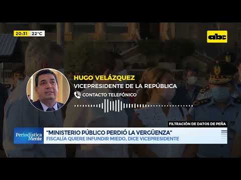 Hugo Velázquez se despacha contra la Fiscalía: El ministerio público busca infundir temor