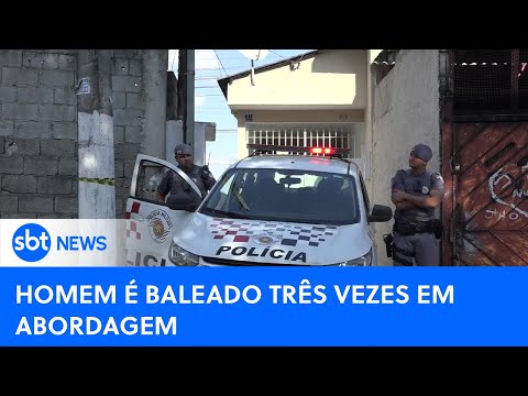 Homem é baleado durante abordagem na capital paulista | #SBTNewsnaTV (08/07/24)