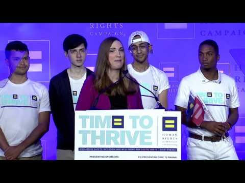 Ellen Kahn & Sarah McBride Close Out the 2017 HRC Foundation's Time To THRIVE Conference