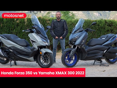Honda Forza 350 vs Yamaha XMAX 300 2022 / Comparativo / ¿Son Los mejores" / Review / 4K / motos.net