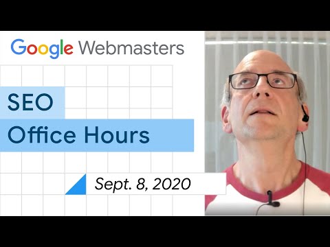 English Google Webmaster Central office-hours from September 8, 2020