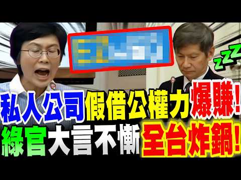 【全字幕】綠委槓上綠官！私人公司竟假借公權力賺爆！？綠官大言不慚～全台聽完都炸鍋了！林岱樺立委質詢EZWAY易利委