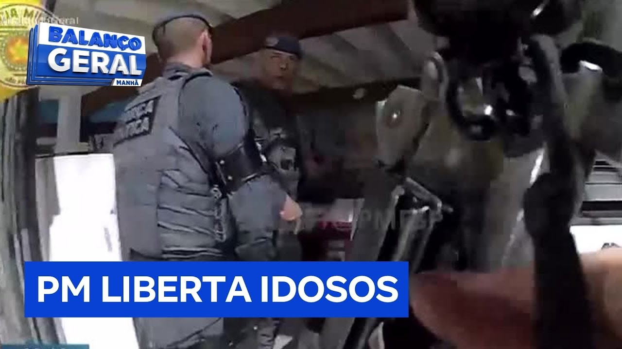 Câmeras corporais mostram ação de policiais que libertaram idosos feitos reféns em São Paulo