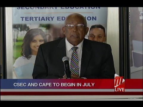 CAPE/CSEC Exams To Begin On July 13th