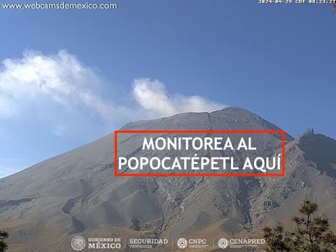 #POPOCATÉPETL | Vigilancia 24/7 Actividad de Don Goyo. El #Volcán #EnVivo