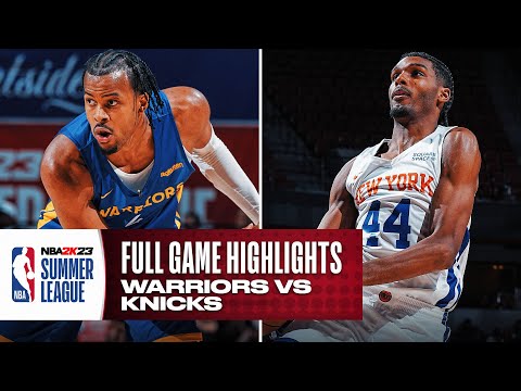 WARRIORS vs KNICKS | NBA SUMMER LEAGUE | FULL GAME HIGHLIGHTS video clip