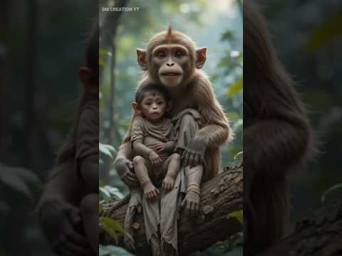 Baby Monkey & Mother’s Sad Story | Heart Touching AI Short | #shorts #shortvideo #ytshorts #Aishorts