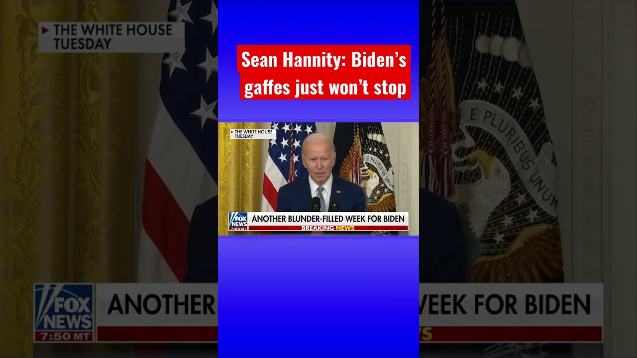 Another bizarre, blunder-filled week for Joe Biden: Hannity #shorts