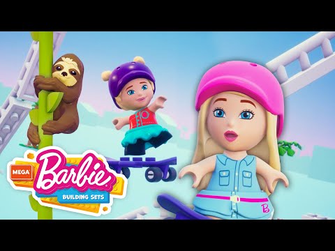 Barbie Deutsch | 🛹  Tierischer Skate-Spaß 🦥 | MEGA Building Adventures With Barbie