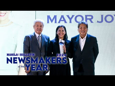 QC Mayor Joy Belmonte receives Manila Bulletin's Newsmakers of the Year award