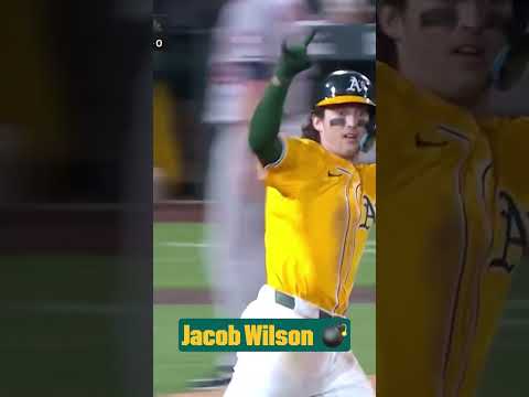 Jacob Wilson LAUNCHES one to left! He leads MLB with 32 multi-hit games!