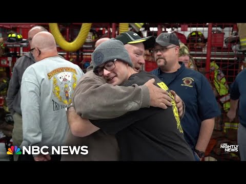 Virginia firefighters cut hair to support colleague undergoing cancer treatments