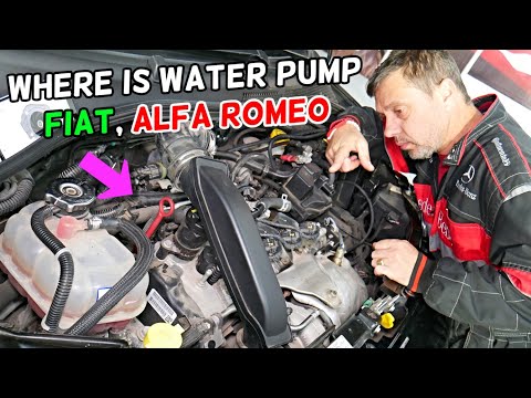 WHERE IS THE WATER PUMP LOCATED ON FIAT ALFA ROMEO 1 4