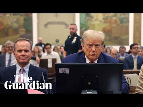 Donald Trump appears in a New York court for the second day