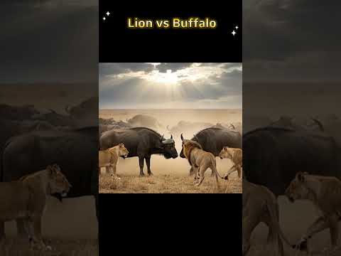 Lion vs Buffalo