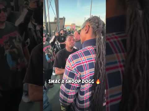 Smac and Snoop Dogg at TDE Christmas Party 💙🧡