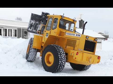 Volvo BM 846  - Snow Clearing - Classic Wheel Loader - Sweden 4K