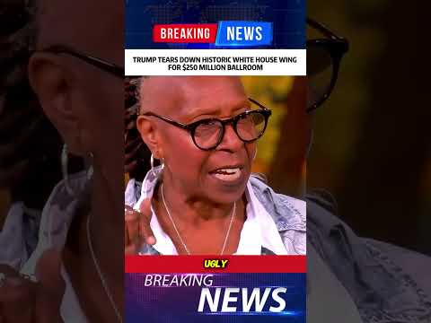 TRUMP TEARS DOWN HISTORIC WHITE HOUSE WINGFOR $250 MILLION BALLROOM#Trump##whitehouse