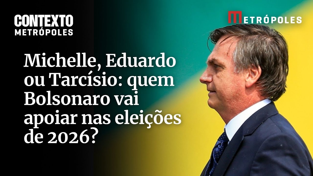 Michelle Eduardo ou Tarcísio quem Bolsonaro vai apoiar nas eleições de 2026