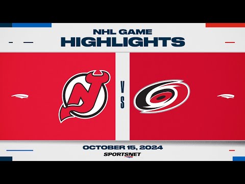 NHL Highlights | Devils vs. Hurricanes - October 15, 2024