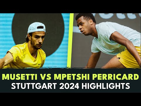 Lorenzo Musetti vs Giovanni Mpetshi Perricard INTENSE Battle | Stuttgart 2024 Highlights