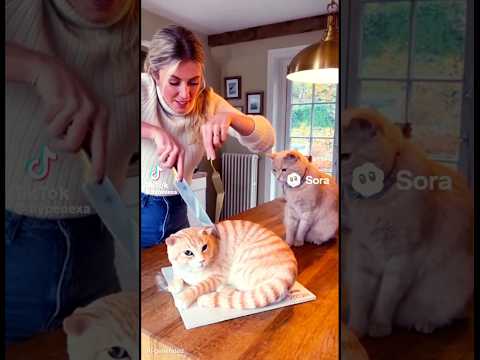 Cut the cat #cats #catvideos