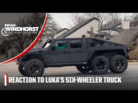 Reacting to Luka Doncic driving a MASSIVE six-wheeler truck to game vs. Hawks | The Hoop Collective