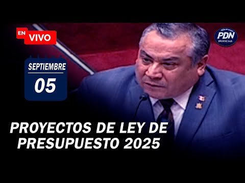 Congreoso en vivo: Debate proyectos de Ley de presupuesto para el año fiscal 2025