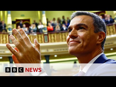 Spain's Pedro Sánchez wins new term as prime minister - BBC News