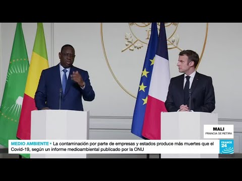 El presidente francés Emmanuel Macron entrega detalles sobre la salida de su país de Mali
