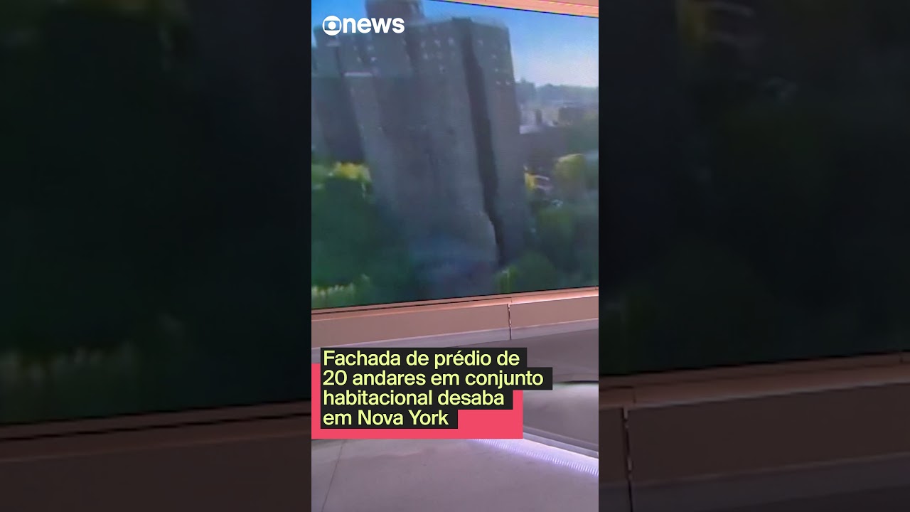 Fachada de prédio de 20 andares em conjunto habitacional desaba em Nova York