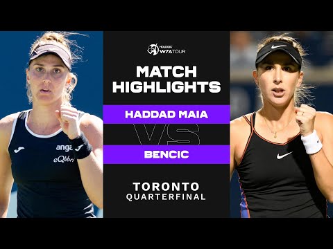 Beatriz Haddad Maia vs. Belinda Bencic | 2022 Toronto Quarterfinal | WTA Match Highlights