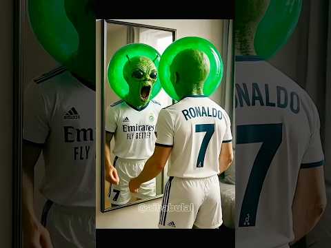 Badmash Alien ने Ronaldo को दी अजीब दवा 😱👽⚽ #ai #ronaldo #alien #shorts